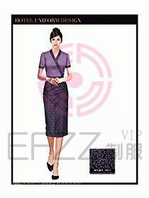 桑拿spa按摩技師制服設計802