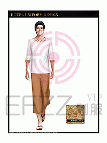 桑拿spa按摩技師制服設(shè)計807