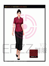 桑拿spa按摩技師制服設(shè)計(jì)804