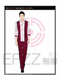 桑拿spa按摩技師制服設(shè)計(jì)808