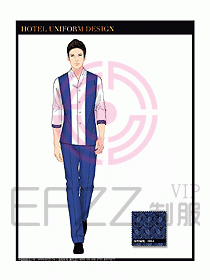 桑拿spa按摩技師制服設(shè)計809