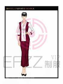 桑拿spa按摩技師制服設計812