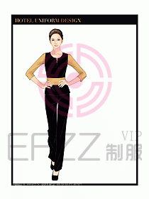 桑拿spa按摩技師制服設(shè)計(jì)815