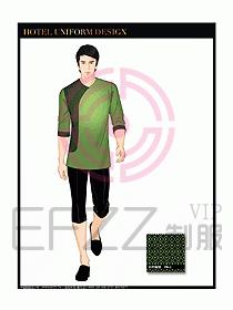 桑拿spa按摩技師制服設(shè)計(jì)816