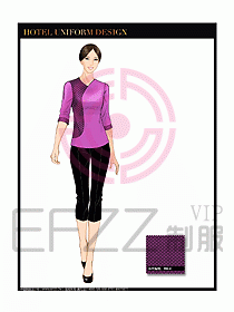 桑拿spa按摩技師制服設(shè)計819