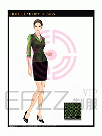 桑拿水療會所前臺服務(wù)員制服192