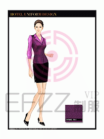 桑拿水療會所前臺服務員制服193