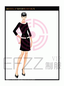 SPA水療會所服務(wù)員制服設(shè)計圖325