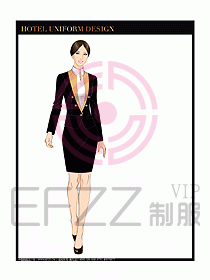 酒店大堂經理服務制服設計625