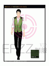 酒店西餐服務(wù)員制服設(shè)計(jì)圖854