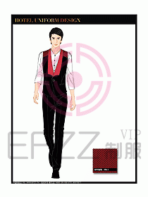 酒店西餐服務(wù)員制服設(shè)計圖855