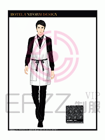 酒店西餐服務(wù)員制服設(shè)計(jì)圖851