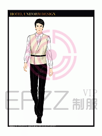 酒店西餐服務(wù)員制服設(shè)計(jì)圖853