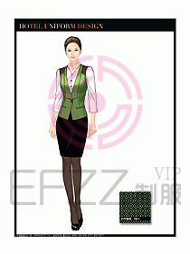 酒店西餐服務(wù)員制服設(shè)計圖860