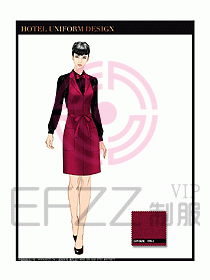 酒店西餐服務員制服設計圖856