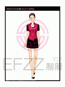 夜總會(huì)KTV服務(wù)員制服設(shè)計(jì)圖506