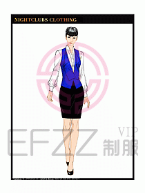 夜總會KTV服務(wù)員制服設(shè)計圖507