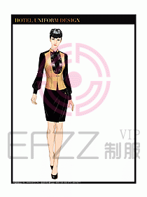 夜總會(huì)KTV服務(wù)員制服設(shè)計(jì)圖527