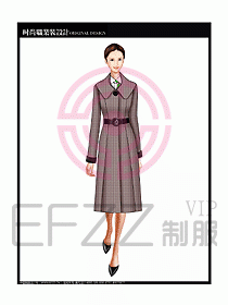 女職業(yè)裝OL大衣設(shè)計(jì)圖135