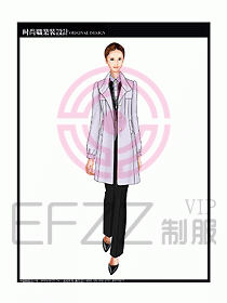 女職業(yè)裝OL大衣設計圖144