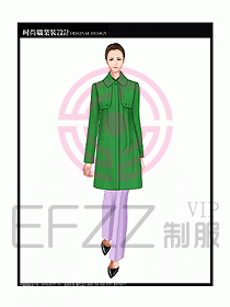 女職業(yè)裝OL大衣設計圖146