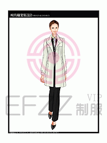 女職業(yè)裝OL大衣設(shè)計圖143