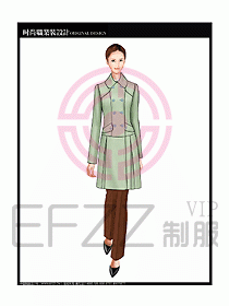 女職業(yè)裝OL大衣設(shè)計圖148
