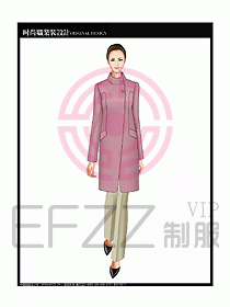 女職業(yè)裝OL大衣設(shè)計(jì)圖150