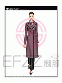 女職業(yè)裝OL大衣設(shè)計(jì)圖151