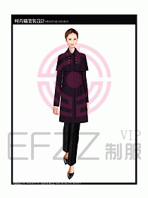 女職業(yè)裝OL大衣設(shè)計(jì)圖154