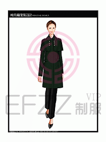 女職業(yè)裝OL大衣設(shè)計(jì)圖153