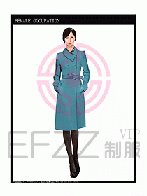 女職業(yè)裝OL大衣設計圖155