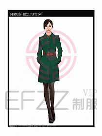 女職業(yè)裝OL大衣設(shè)計(jì)圖158