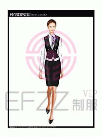 女職業(yè)裝襯衫馬夾設(shè)計(jì)圖217