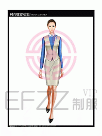 女職業(yè)裝襯衫馬夾設(shè)計(jì)圖232