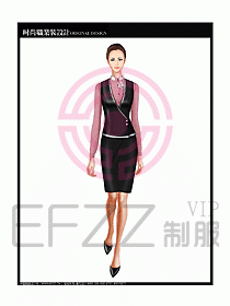 女職業(yè)裝襯衫馬夾設計圖248