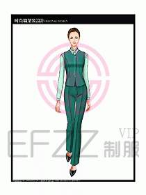 女職業(yè)裝襯衫馬夾設(shè)計圖265