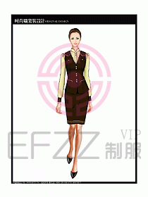 女職業(yè)裝襯衫馬夾設(shè)計(jì)圖282