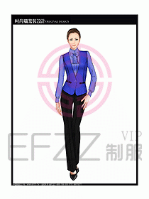 女職業(yè)裝襯衫馬夾設(shè)計圖296