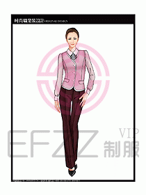 女職業(yè)裝襯衫馬夾設(shè)計圖300