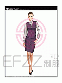 女職業(yè)裝襯衫馬夾設(shè)計圖304