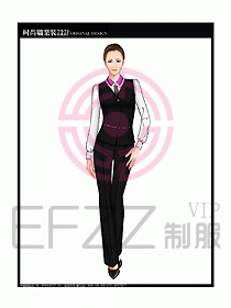 女職業(yè)裝襯衫馬夾設(shè)計圖312