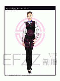 女職業(yè)裝襯衫馬夾設(shè)計圖313