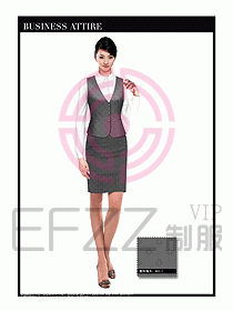 空姐職業(yè)服裝設(shè)計效果圖416