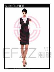空姐職業(yè)服裝設(shè)計效果圖425
