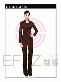空姐職業(yè)服裝設(shè)計效果圖438
