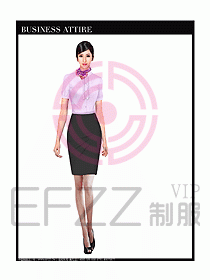 空姐職業(yè)服裝設(shè)計(jì)效果圖447