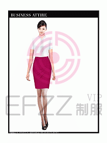 空姐職業(yè)服裝設(shè)計效果圖449