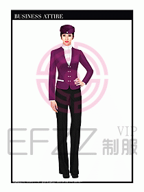 空姐職業(yè)服裝設(shè)計(jì)效果圖460