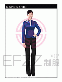 空姐職業(yè)服裝設(shè)計(jì)效果圖463